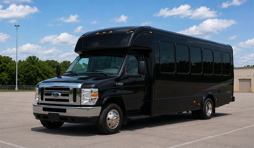 20-passenger minibus for charter in Fort Worth, TX