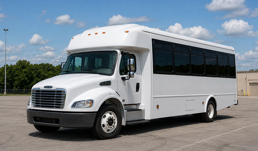 25-passenger minibus for charter in Fort Worth, TX